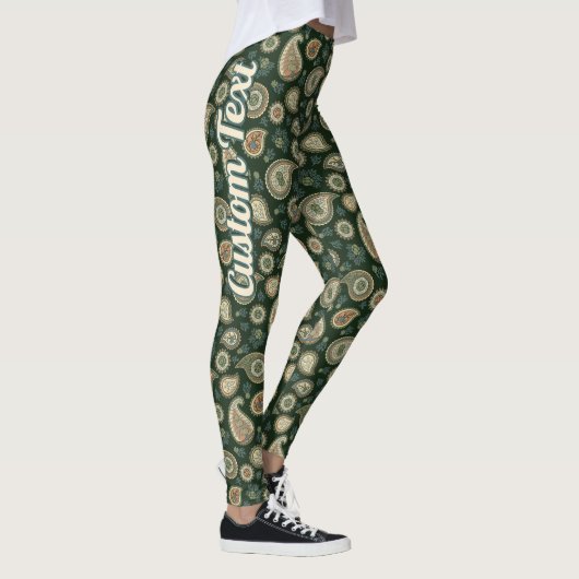 Cypress Paisley Pattern Leggings (Rechts)