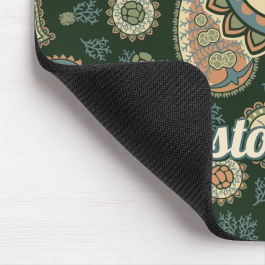 Cypress Paisley Pattern Mousepad (Ecke)