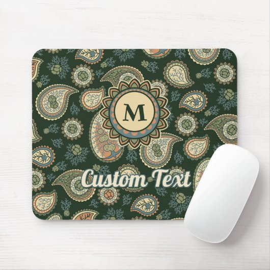 Cypress Paisley Pattern Mousepad (Mit Mouse)