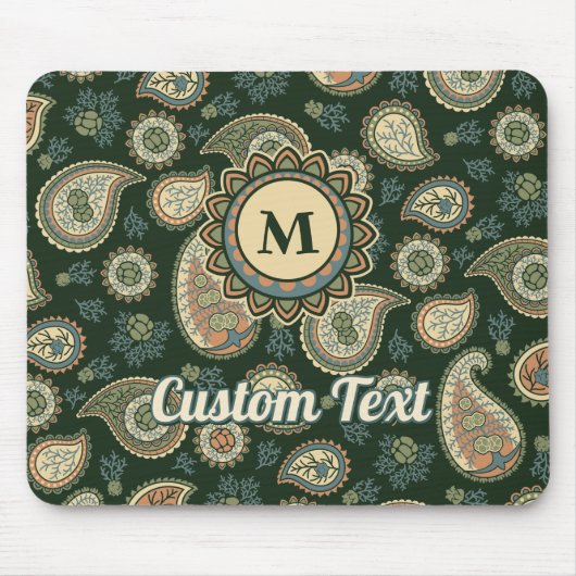 Cypress Paisley Pattern Mousepad (Vorne)