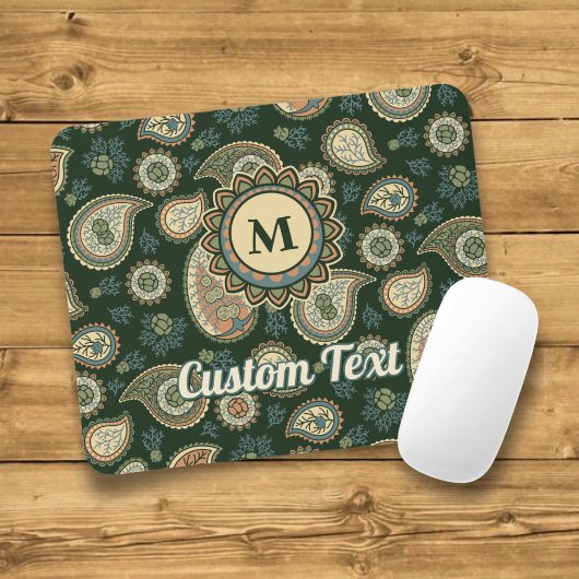Cypress Paisley Pattern Mousepad