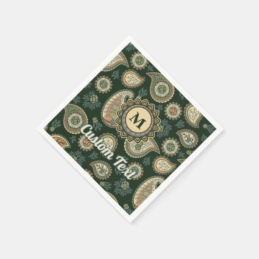 Cypress Paisley Pattern Napkins Serviette (Ecke)