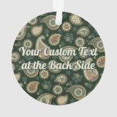Cypress Paisley Pattern Ornament (Rückseite)