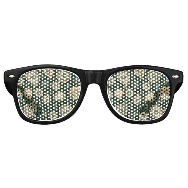 Cypress Paisley Pattern Partybrille (Vorderseite)
