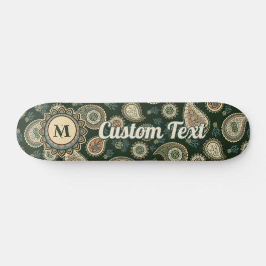 Cypress Paisley Pattern Skateboard (Horizontal)