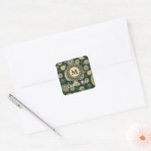 Cypress Paisley Pattern Square Sticker (Umschlag)