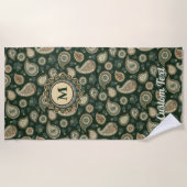 Cypress Paisley Pattern Strandtuch (Vorderseite)