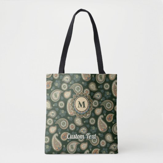 Cypress Paisley Pattern Tote Bag Tasche (Vorderseite)