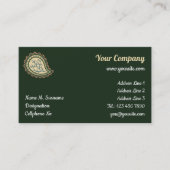 Cypress Paisley Pattern Visitenkarte (Vorderseite)