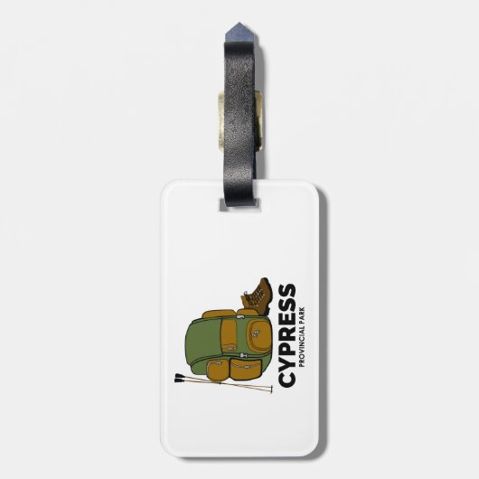 Cypress Provincial Park Backpack Gepäckanhänger (Rückseite vertikal)