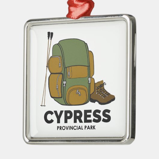 Cypress Provincial Park Backpack Ornament Aus Metall (Links)