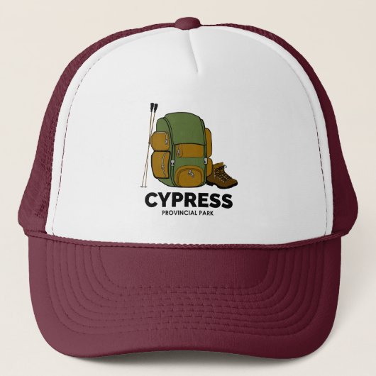 Cypress Provincial Park Backpack Truckerkappe (Vorderseite)