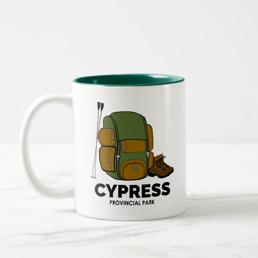 Cypress Provincial Park Backpack Zweifarbige Tasse (Links)