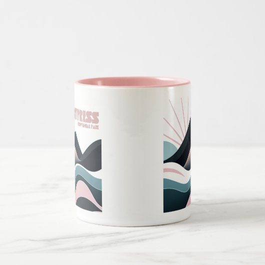 Cypress Provincial Park Colored Hills Zweifarbige Tasse (Mittel)