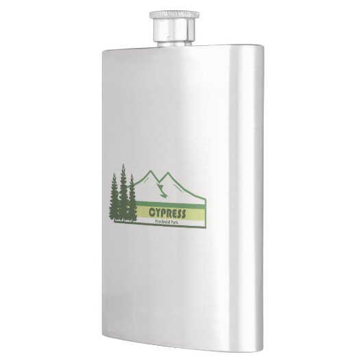 Cypress Provincial Park Green Stripes Flachmann (Links)