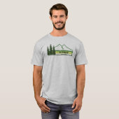 Cypress Provincial Park Green Stripes T-Shirt (Vorne ganz)