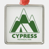 Cypress Provincial Park Mountains Camping Ornament Aus Metall (Vorne)