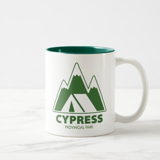 Cypress Provincial Park Mountains Camping Zweifarbige Tasse (Rechts)