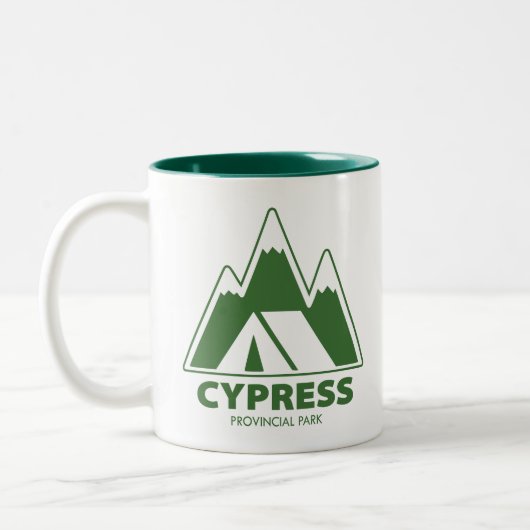 Cypress Provincial Park Mountains Camping Zweifarbige Tasse (Links)