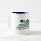 Cypress Provincial Park Mountains Sun Zweifarbige Tasse (Vorderseite Links)