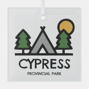 Cypress Provincial Park Ornament Aus Glas