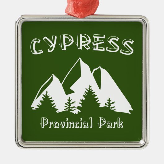 Cypress Provincial Park Ornament Aus Metall (Vorne)