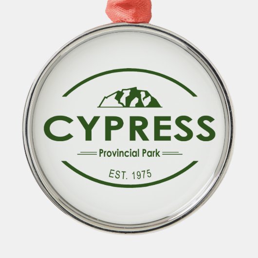 Cypress Provincial Park Ornament Aus Metall (Vorne)