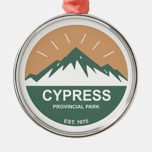 Cypress Provincial Park Ornament Aus Metall (Vorne)
