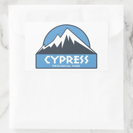 Cypress Provincial Park Rechteckiger Aufkleber (Tasche)