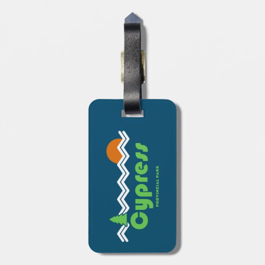Cypress Provincial Park Retro Gepäckanhänger (Rückseite vertikal)
