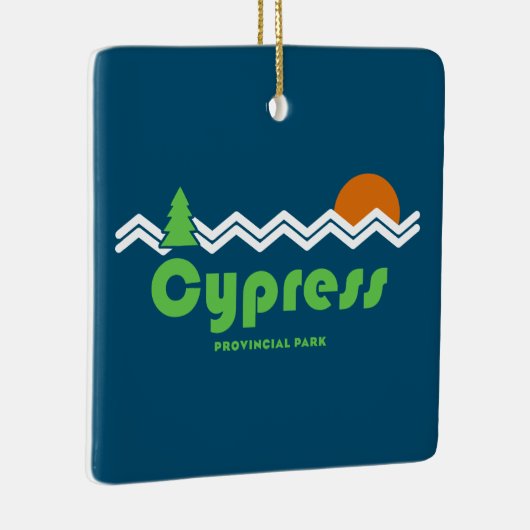 Cypress Provincial Park Retro Keramikornament (Rechts)
