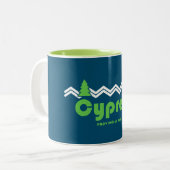 Cypress Provincial Park Retro Zweifarbige Tasse (Vorderseite Links)