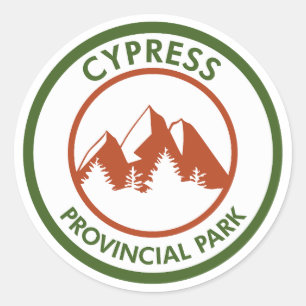 Cypress Provincial Park Runder Aufkleber