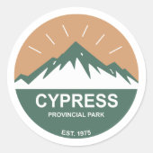 Cypress Provincial Park Runder Aufkleber (Vorderseite)
