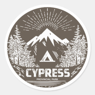 Cypress Provincial Park Runder Aufkleber