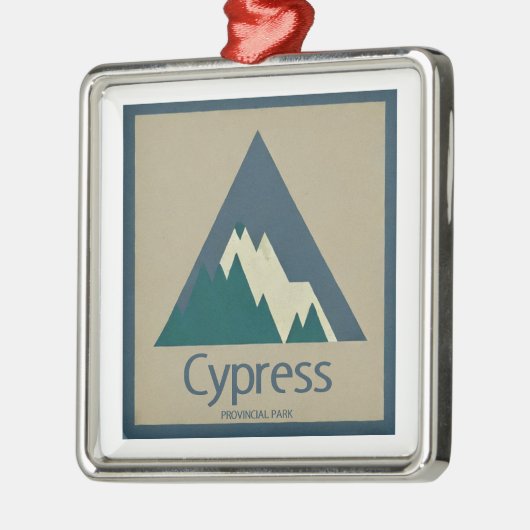 Cypress Provincial Park Rustic Ornament Aus Metall (Links)