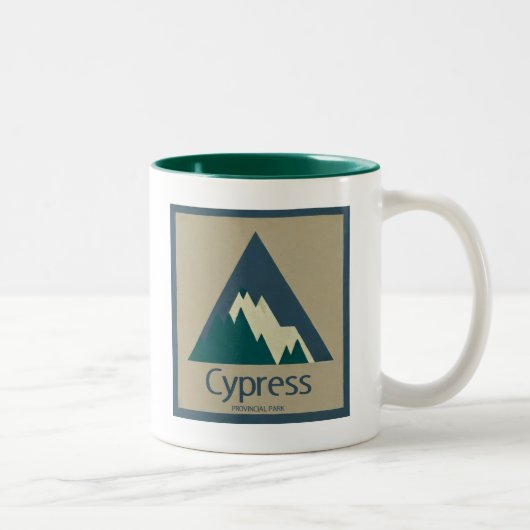 Cypress Provincial Park Rustic Zweifarbige Tasse (Rechts)