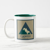 Cypress Provincial Park Rustic Zweifarbige Tasse (Links)