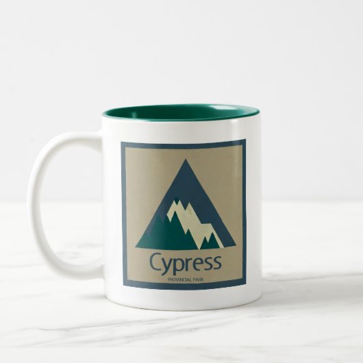 Cypress Provincial Park Rustic Zweifarbige Tasse (Links)