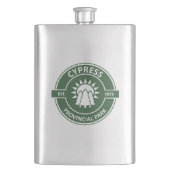 Cypress Provincial Park Sun Trees Flachmann (Vorderseite)