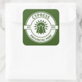 Cypress Provincial Park Sun Trees Quadratischer Aufkleber (Tasche)