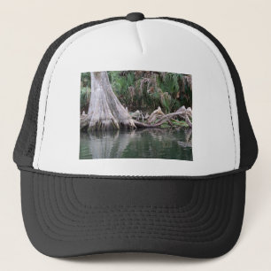 Cypress tree knees reflected truckerkappe