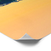 Cypress Tree und Vollmond Poster (Ecke)