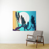 Cypress Tree und Vollmond Wandteppich (Beispiel (Horizontal))