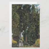 Cypress Trees by Van Gogh Briefpapier (Vorne/Hinten)