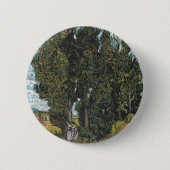 Cypress Trees by Van Gogh Button (Vorderseite)