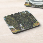 Cypress Trees by Van Gogh Getränkeuntersetzer (Linke Seite)