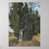 Cypress Trees by Van Gogh Poster (Vorne)