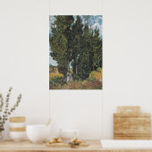 Cypress Trees by Van Gogh Poster (Küche)