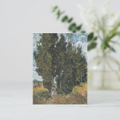 Cypress Trees by Van Gogh Postkarte (Stehend Vorderseite)